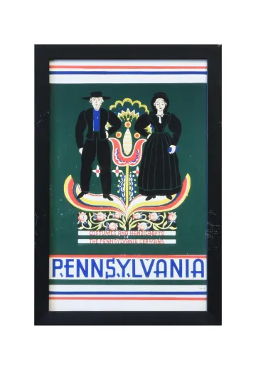 Vintage Cleared Dutch New England Travel Poster - 1