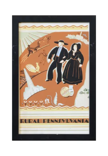 Vintage Cleared Dutch New England Travel Poster - 2