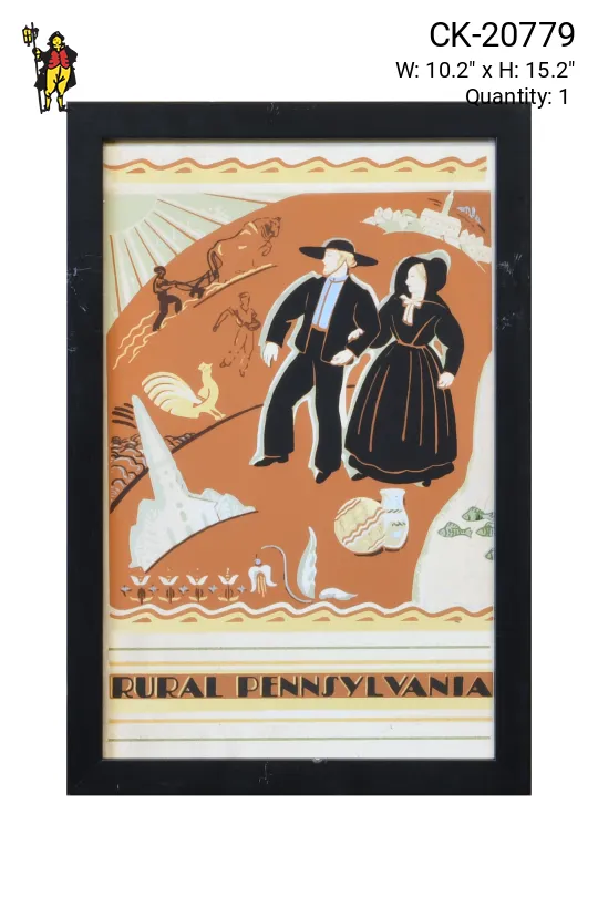 Vintage Cleared Dutch New England Travel Poster - 2