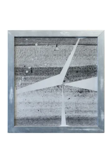 Framed Cleared Mid Century Monochromatic Abstract - 1