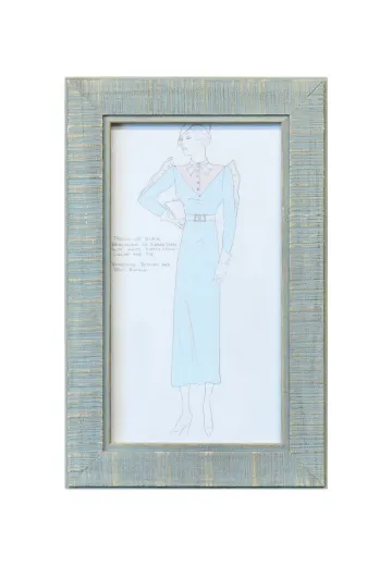 Framed Cleared Fashion Illustration - 1