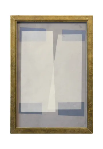 Framed Cleared Abstract Geometric Print - 1