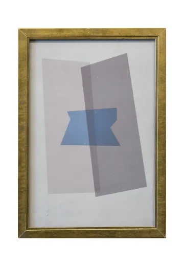 Framed Cleared Abstract Geometric Print - 2