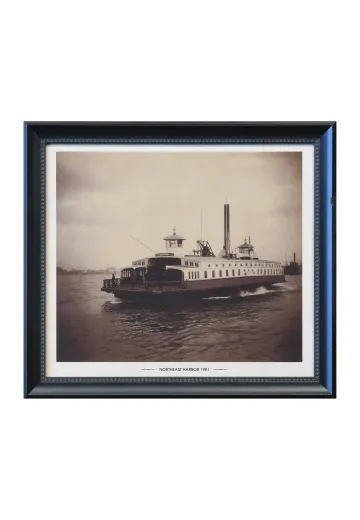 Framed Cleared 19th Century Ship Photograph