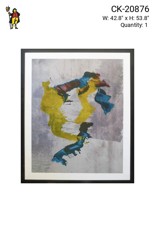 Framed Cleared Modern Expressionist Painting - 2