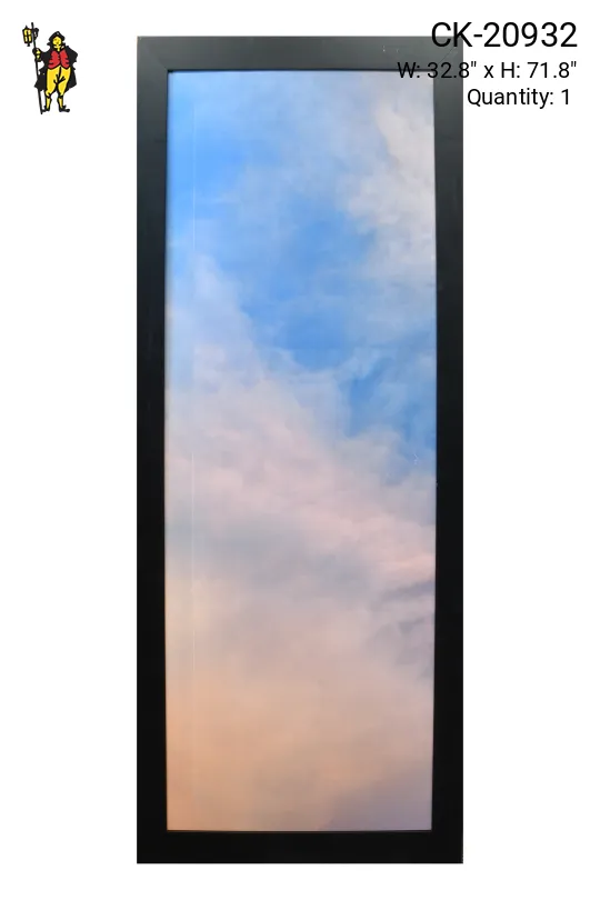 Framed Cleared Minimalist Serene Sky Photograph - 6 (Damaged Canvas)