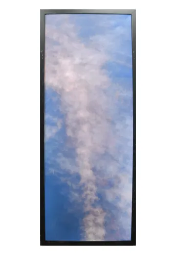 Framed Cleared Minimalist Serene Sky Photograph - 9 (Damaged Canvas)