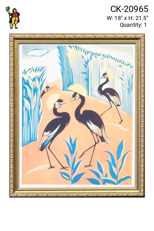 Framed Cleared Art Deco Illustration