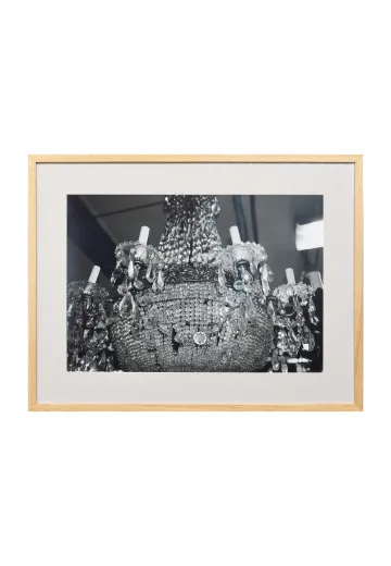 Framed Cleared "Crystal Chandelier" Photograph