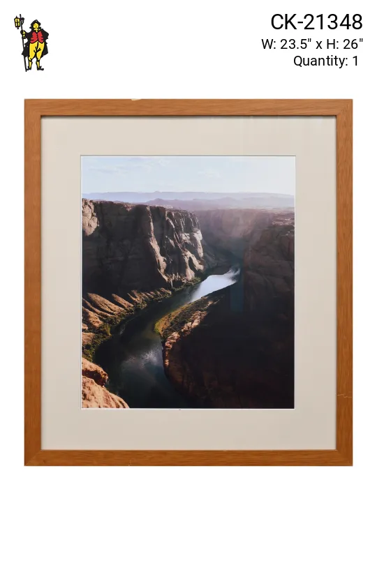 Framed Cleared "Desert Canyon" Photograph