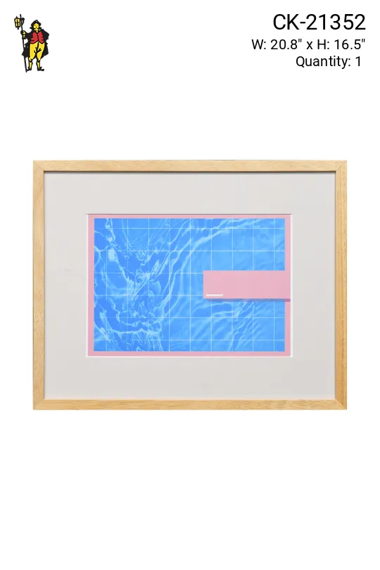 Framed Cleared "Pool & Diving Board" Graphic Art Print