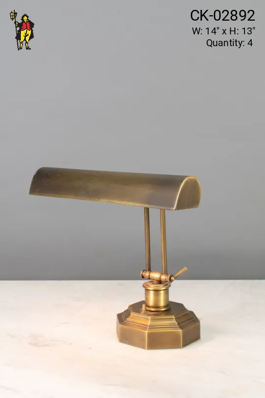 Adjustable Brass Desk Lamp