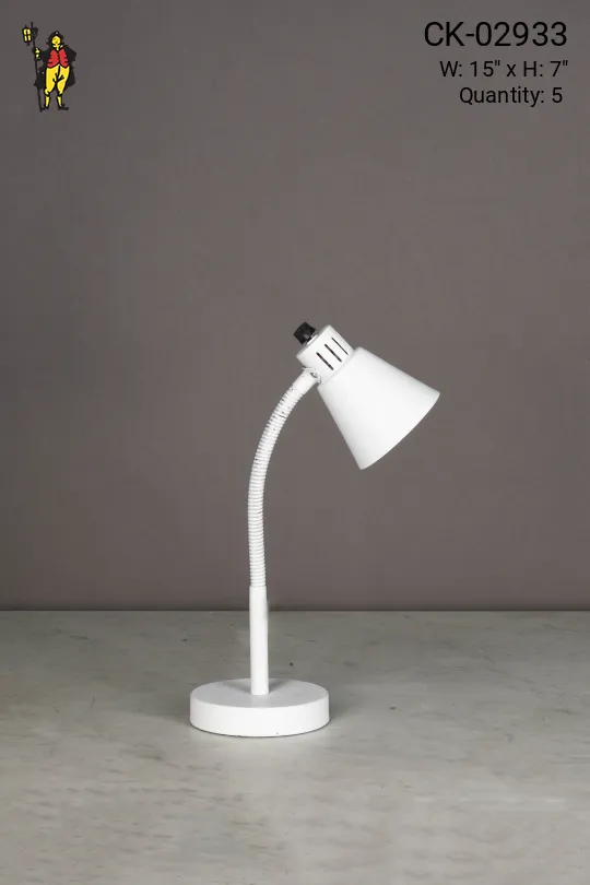 Adjustable White Desk Lamp
