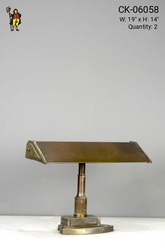 Brass Fluorecent Desk Lamp
