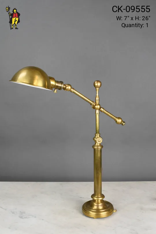 Adjustable Brass Task Lamp
