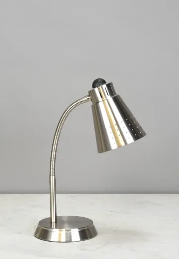 Nickel Gooseneck Desk Lamp