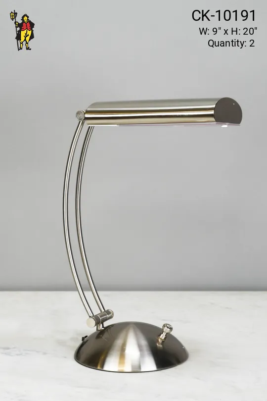 Nickel Fluorescent Desk Lamp