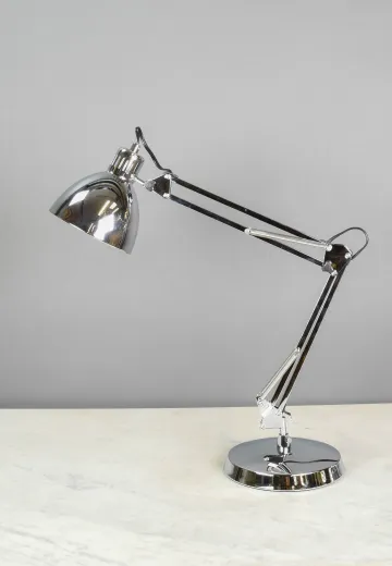 Polished Chrome Modern Desk Lamp
