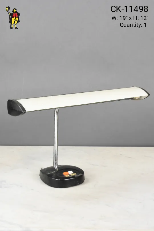 Black & White Fluorescent Desk Lamp