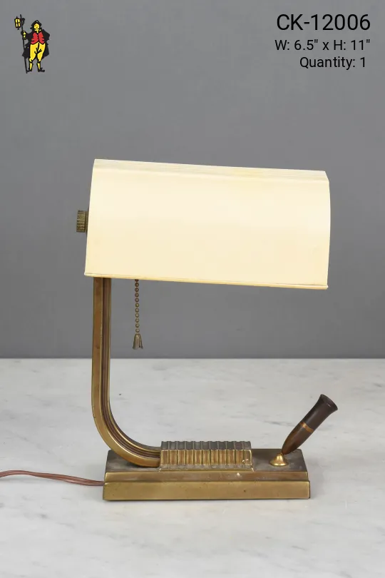 Vintage Ink Pen Holder Desk Lamp