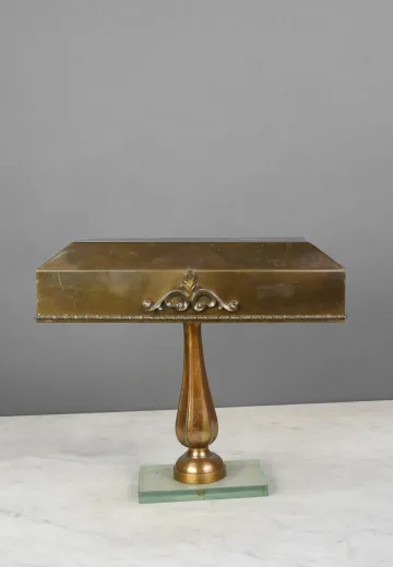 Brass Shaded Desk Lamp