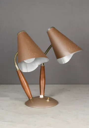 Mid Century Bullet Reflector Desk Lamp