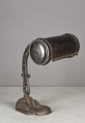Bronze Adjustable Art Deco Desk Lamp