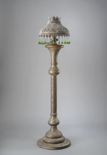 Moorish Floorlamp w/Crystal Prisms