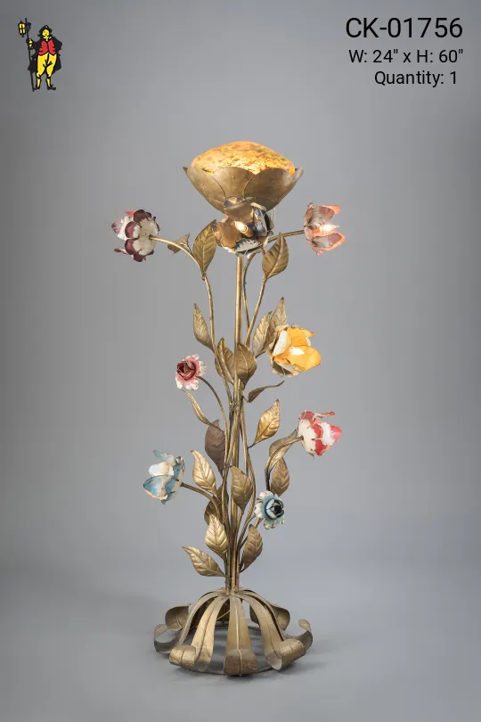 Unique Floral Floor Lamp
