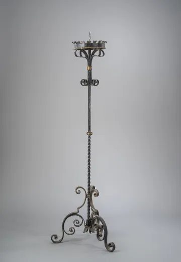 Iron Gothic Footed Floor Lamp