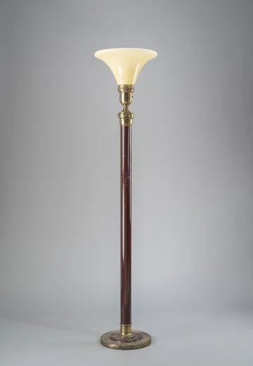 Wooden & Brass Torchère