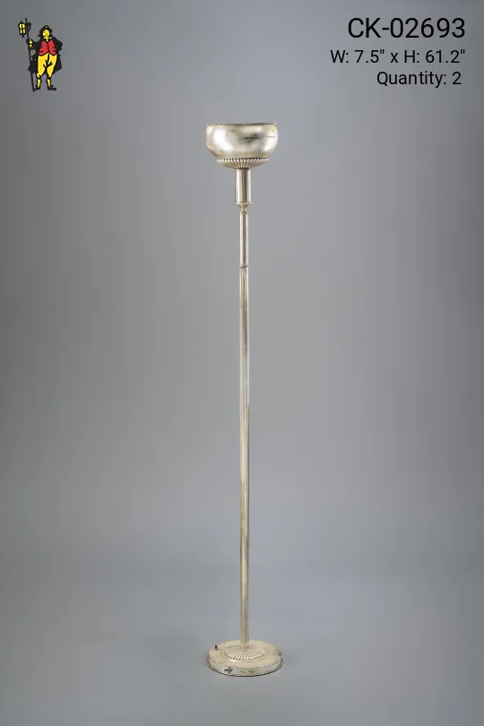 Art Deco Nickel Torchiere