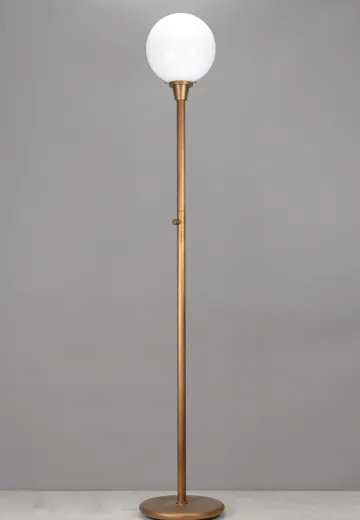Mid Century Modern Brass Pole Floor Lamp