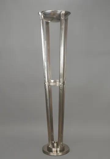 Chrome Art Deco Oversize Floor Lamps