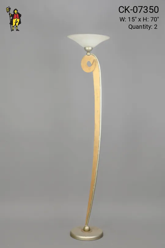 Post Modern Brass Floor Lamp