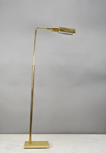 Adjustable Brass Reading Floor Lamp