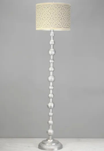 Silver Contemporary Floor Lamp