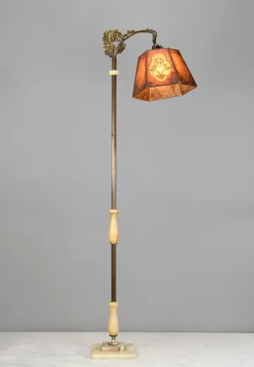 Bridge Floorlamp w/Fringe Shade