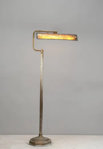 Fluorescent Mica Shaded Floor Lamp
