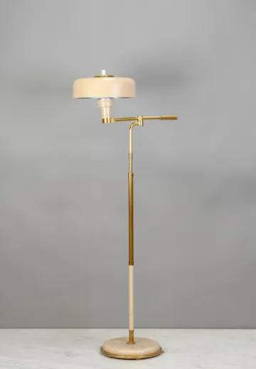 Mid Century Metal Shaded Floor Lamp