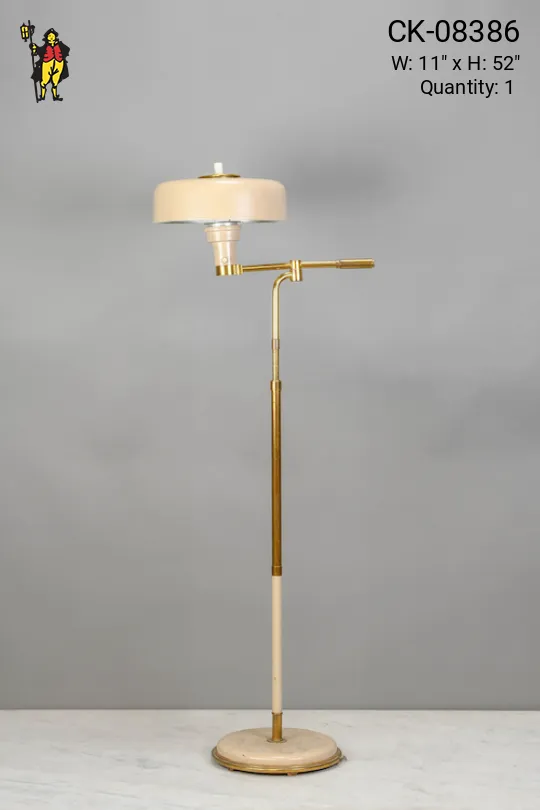 Mid Century Metal Shaded Floor Lamp