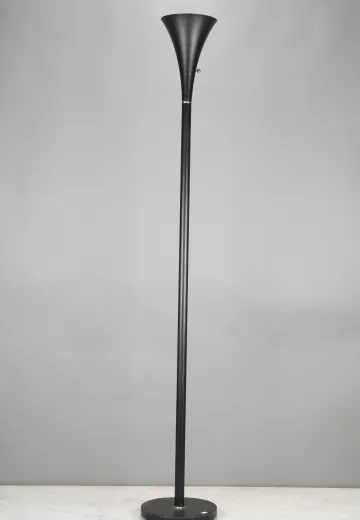 Black Modern Torchiere