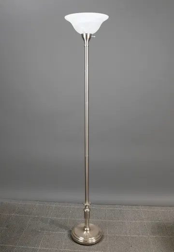 Polished Nickel Torchiere