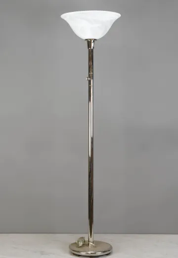 Polished Nickel Torchiere