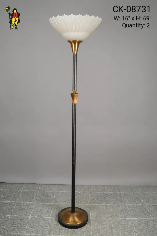 Black & Gold Torchiere