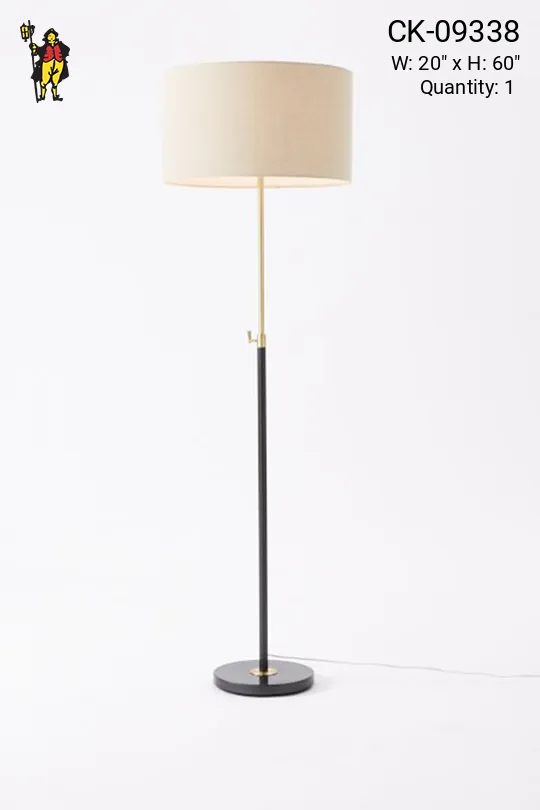 Black & Brass Adjustable Table Lamp