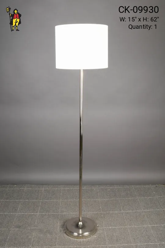 Polished Nickel Floor Lamp
