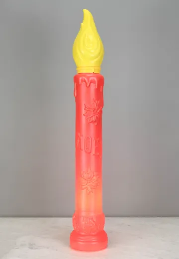 Plastic Red Christmas Candle