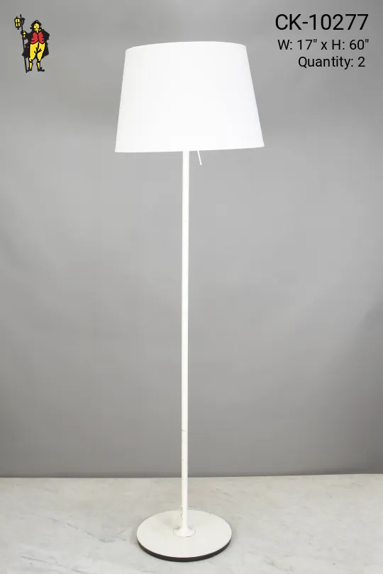 White Contemporary Floor Lamp