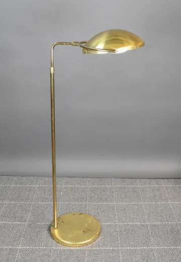 Adjustable Brass Mid Century Reading Floor Lamp